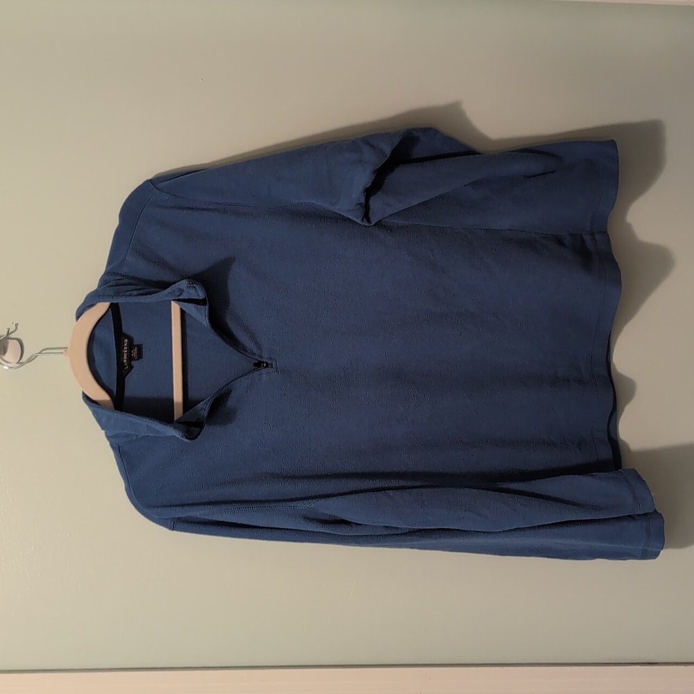 Lands' End Blue Fleece Pullover